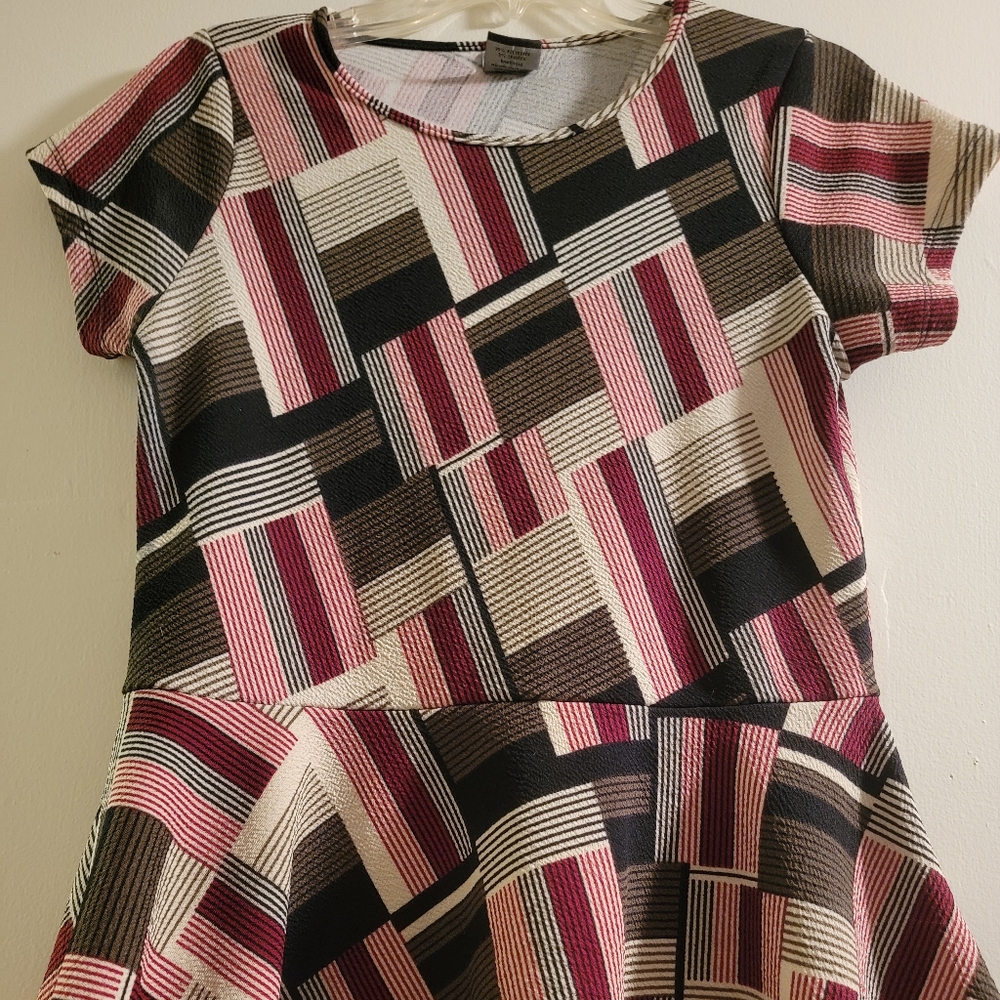 Funky Geometric Pattern Top